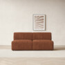 Ruby - 2-sits soffa utan armstöd - Orange