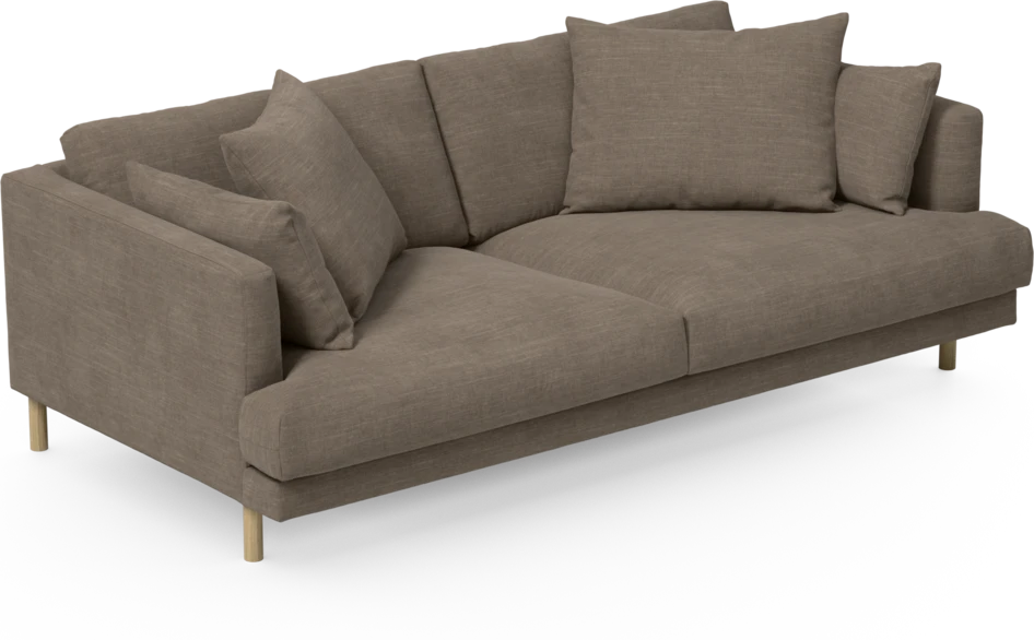 Harper - 3-sits soffa - Brun