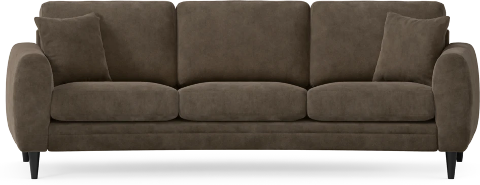 Eden - 3-sits soffa svängd - Brun