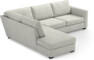 Friday - 2,5-sits soffa med divan vänster - Vit