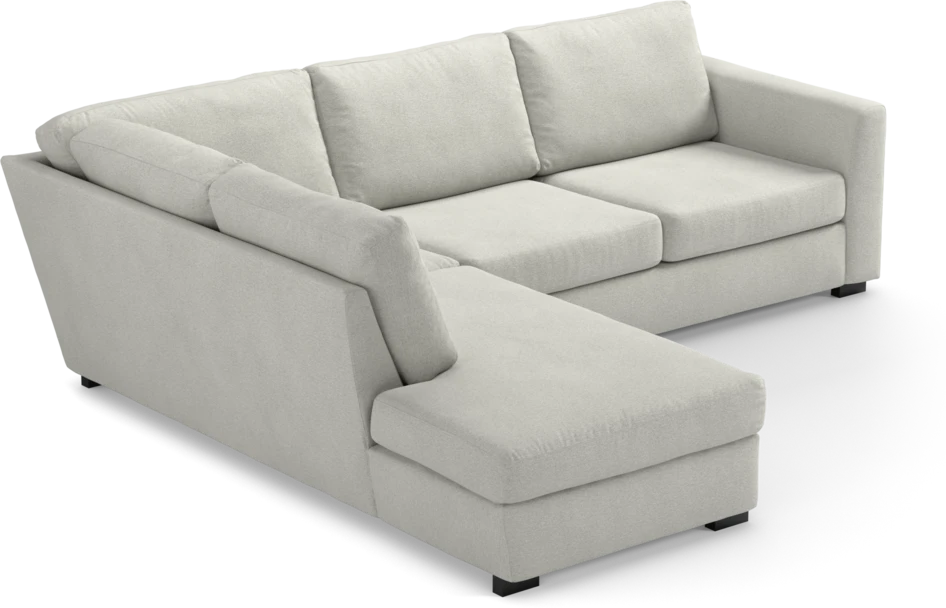 Friday - 2,5-sits soffa med divan vänster - Vit