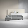 County - 2,5-sits soffa med divan vänster - Grå