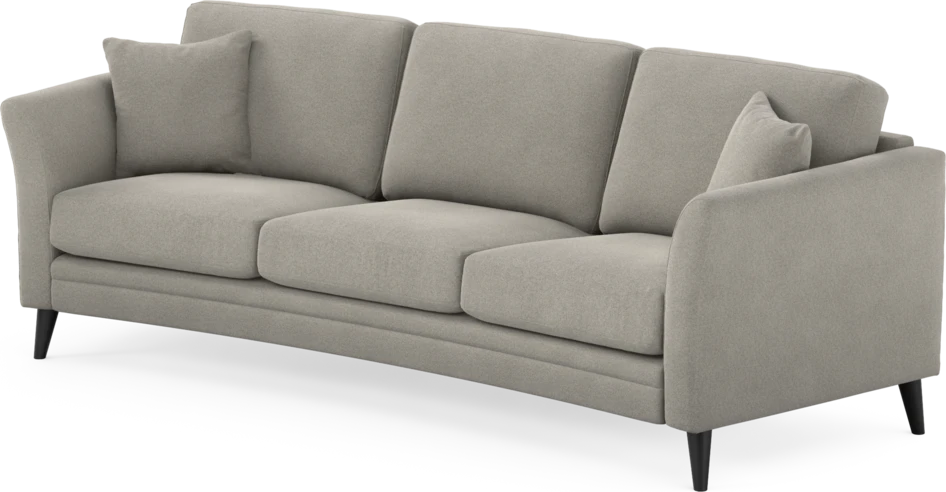 Eden - 3-sits soffa svängd - Grå