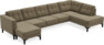 Rio - 4-sits soffa med schäslong vänster och divan höger - Grön