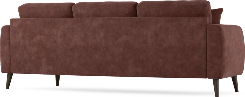 Eden - 3-sits soffa svängd - Röd