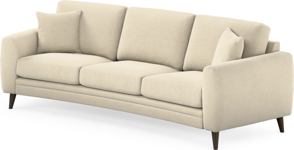 Eden - 3-sits soffa svängd - Beige