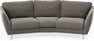 Madison - 3-sits soffa svängd, 70 cm - Grå