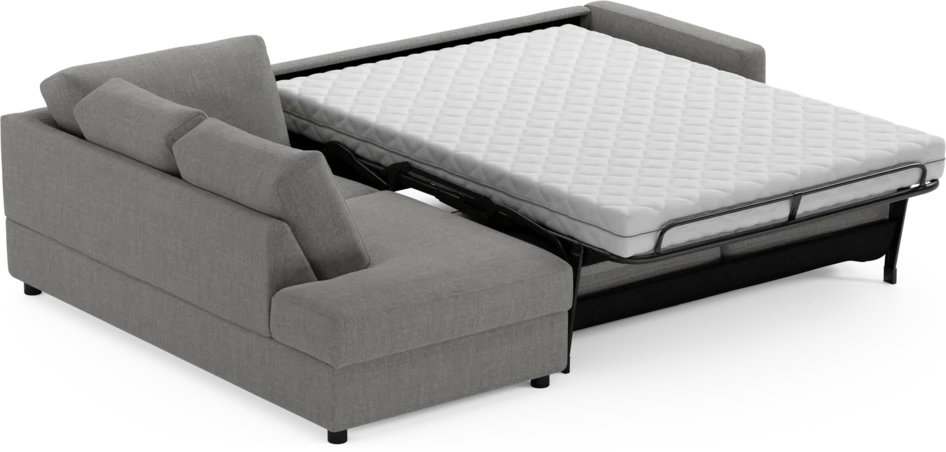 Lindö - Bäddsoffa 2,5-sits med divan - Grå