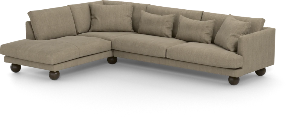 Harper - 3-sits soffa med divan vänster - Beige