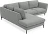 Madison - 2-sits soffa med divan vänster - Grå