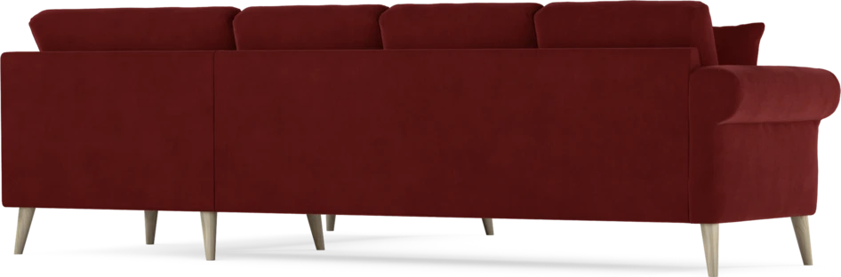 Eden - Hörnsoffa, 3+2-sits - Röd
