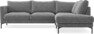 Impression Delux - 3-sits soffa med divan höger - Grå