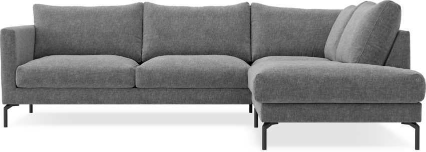 Impression Delux - 3-sits soffa med divan höger - Grå