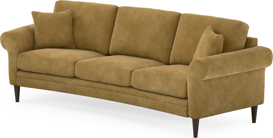 Eden - 3-sits soffa svängd - Gul