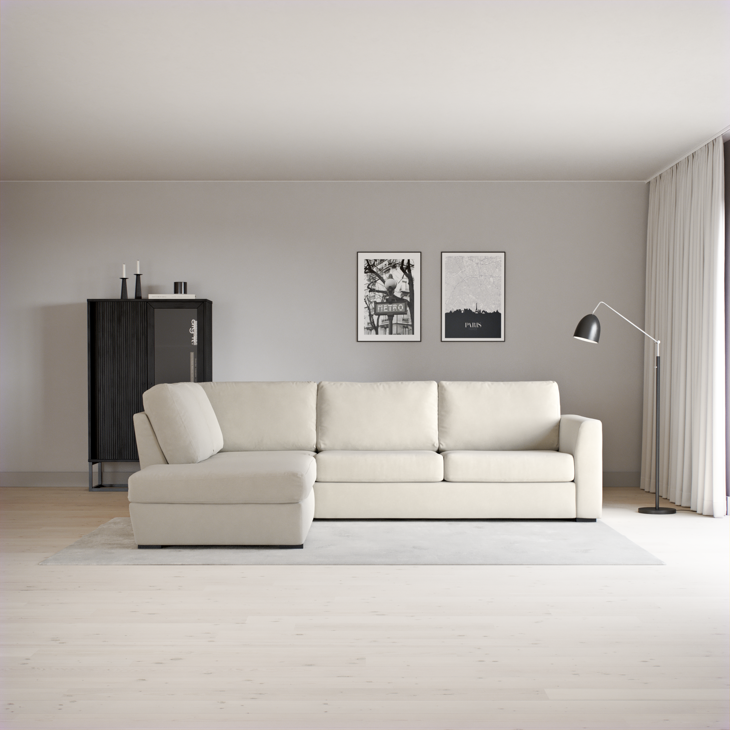 Friday - 2,5-sits soffa med divan vänster - inspiration
