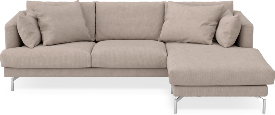 Harper - 4-sits med schäslong höger  - Beige