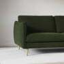 Madison Lux - 2-sits soffa med schäslong vänster - Grön