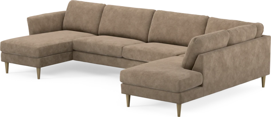 Bridge - 3-sits soffa med schäslong vänster och divan höger - Beige