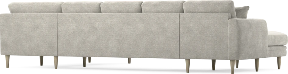 Eden - 3-sits soffa med schäslong vänster och divan höger - Grå