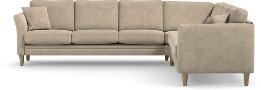 Eden - Hörnsoffa 3+3 - Brun