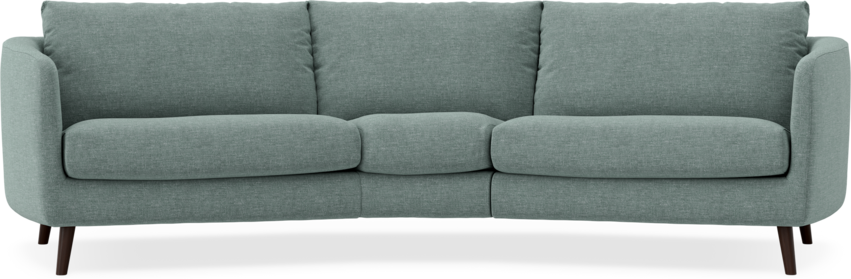 Madison - 3-sits soffa svängd, 90 cm - Turkos