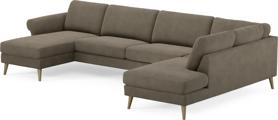 Bridge - 3-sits soffa med schäslong vänster och divan höger - Beige
