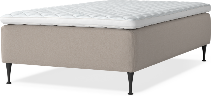 Delux Dream - Ramsäng, enkelsäng med bäddmadrass - Beige