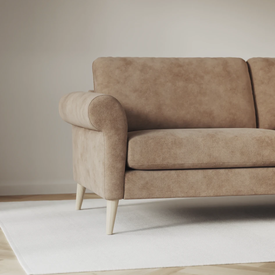 Bridge - 3-sits soffa med schäslong vänster och divan höger - Beige