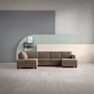 Nevada - 3-sits soffa med divan vänster och schäslong höger - Beige