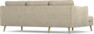 Madison Lux - 2-sits soffa med schäslong vänster - Beige