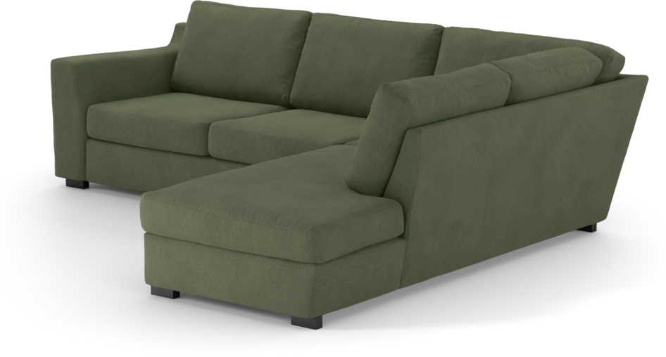 Friday - 2,5-sits soffa med divan höger - Grön