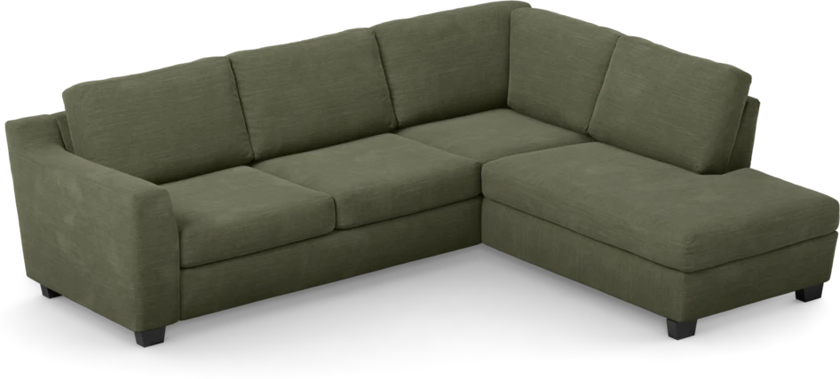 Friday - 2,5-sits soffa med divan höger - Grön