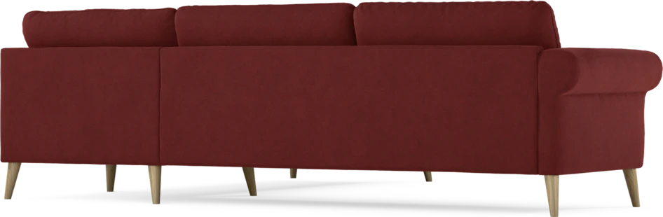 Bridge - Hörnsoffa, 3+2-sits - Röd