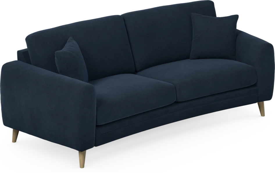 Eden - 2,5-sits soffa svängd - Blå