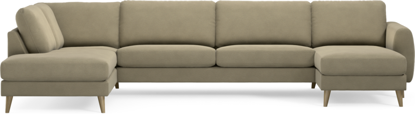 Bridge - 3-sits soffa med divan vänster och schäslong höger - Beige
