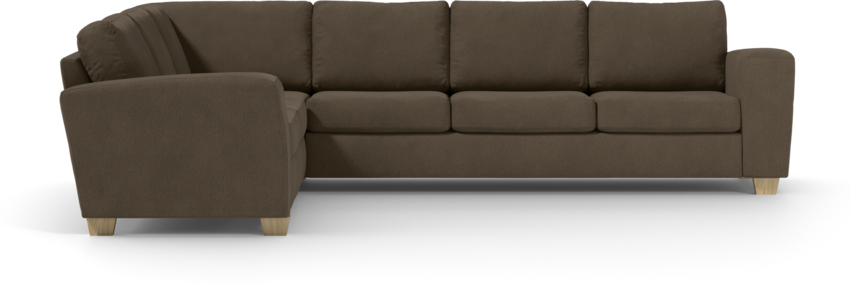 Friday - Hörnsoffa, 2+3-sits - Brun