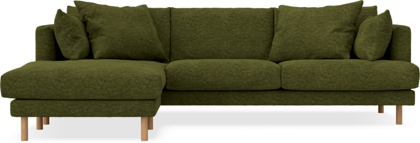 Harper - 4-sits med schäslong vänster - Grön