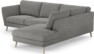 Madison - 2-sits soffa med divan höger - Grå