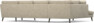 Madison Lux - 2-sits soffa med divan vänster och schäslong höger - Beige