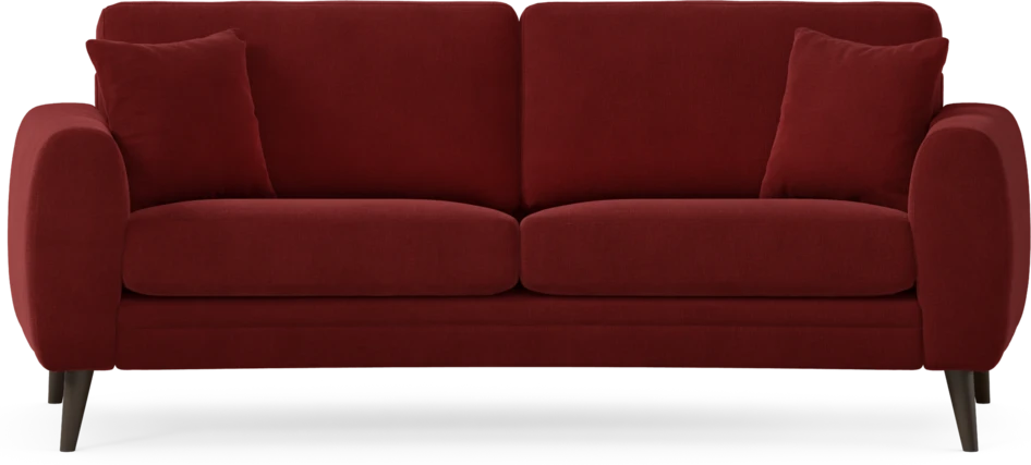 Eden - 2,5-sits soffa svängd - Röd