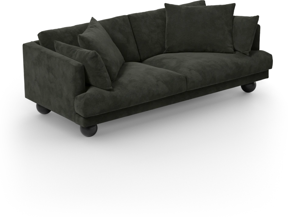 Harper - 3-sits soffa - Svart