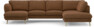 Madison Lux - 2-sits soffa med schäslong vänster och divan höger - Brun