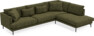 Harper - 3-sits soffa med divan höger - Grön