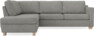 Friday - 2,5-sits soffa med divan vänster - Grå