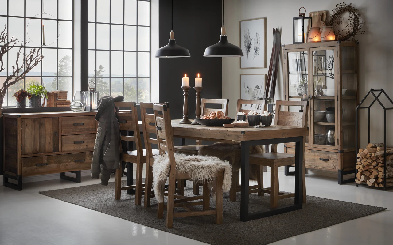 Woodenforge - Matgrupp med 4 stolar Dora - inspiration