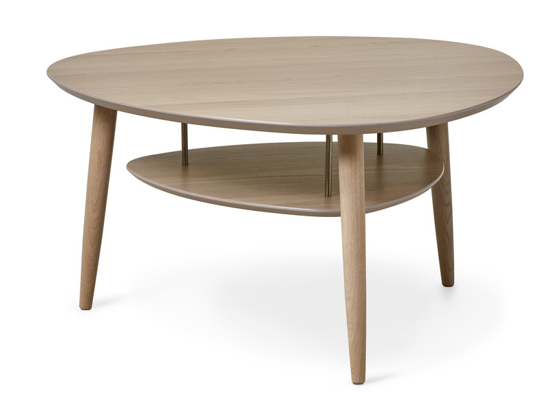 Louise - Soffbord, 90x90x48 cm - Beige