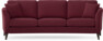 Eden - 3-sits soffa svängd - Röd