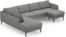 County - 3-sits soffa med divan vänster och schäslong höger - Grå