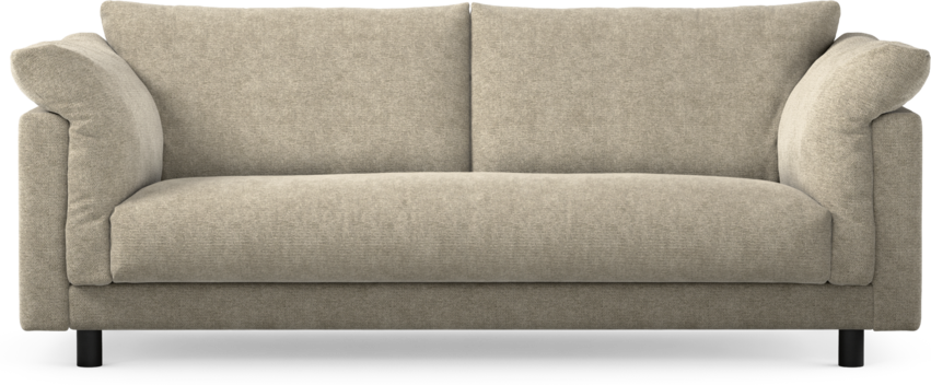 Cherrie - 2,5-sits soffa, hel dyna, fast klädsel - Beige