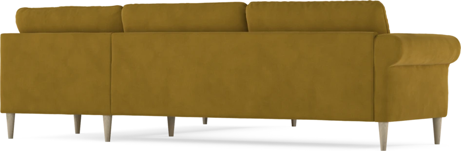 Bridge - Hörnsoffa, 3+2-sits - Gul